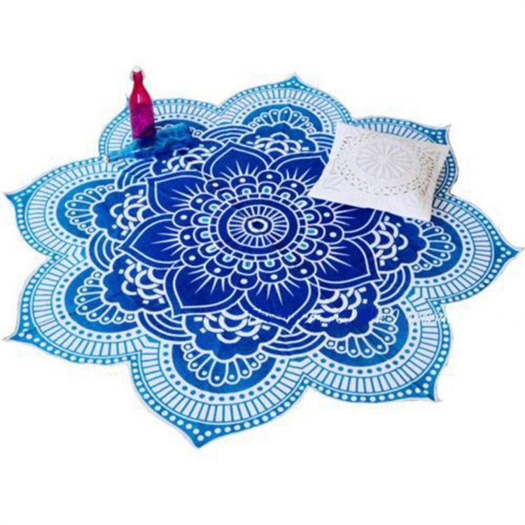 Glorious Lotus Flower Shaped Mandala Tapestry