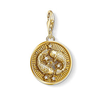 Thumbnail for Silver & Zirconia PISCES Zodiac Charm in Gold