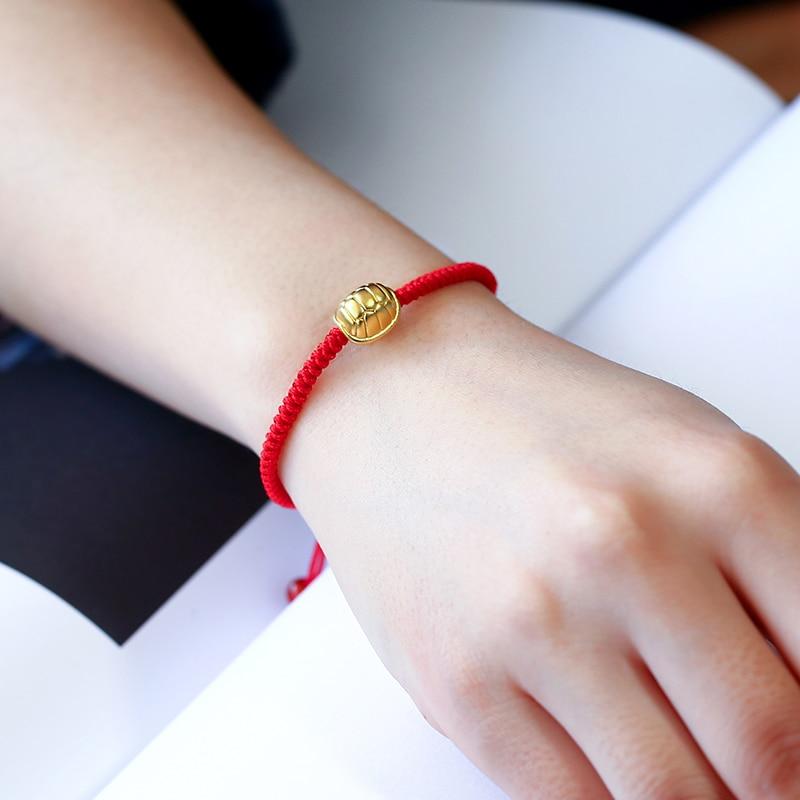 24k Pure Silver CELESTIAL GUARDIAN  LONGEVITY TURTLE  Red Rope Bracelet