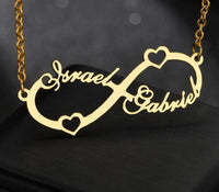 Thumbnail for Stainless Steel Custom Names 'FOREVER' INFINITY Necklace