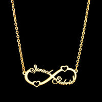 Thumbnail for Stainless Steel Custom Names 'FOREVER' INFINITY Necklace