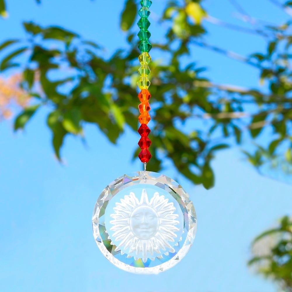 3 PCS/Set Chakra Suncatcher with Sunflower Pendant