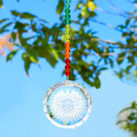 Thumbnail for 3 PCS/Set Chakra Suncatcher with Sunflower Pendant