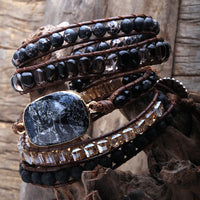 Thumbnail for Boho Life Ocean Agate Wrap Bracelet