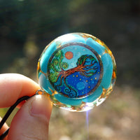 Thumbnail for #17- Handmade Turquoise Tree of life ' SPIRITUAL GROUNDING' Orgonite Pendant