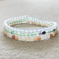 Thumbnail for HARMONY & HEALING-Green Aventurine,Amazonite & Snow Quartz- 3/pc  