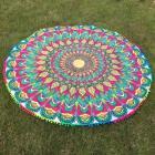 Colorful Mandala Beach and Yoga Tapestry