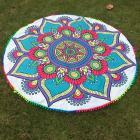 Colorful Mandala Beach and Yoga Tapestry