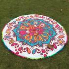 Colorful Mandala Beach and Yoga Tapestry