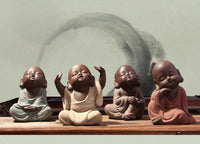 Thumbnail for Handpainted Buddha Monk Tea Pet Figurine