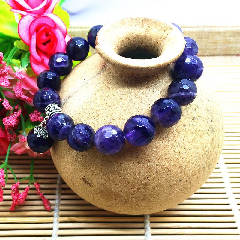 ELIMINATE IMPATIENCE with this Chunky Amethyst  Stone  Bracelet