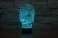 Thumbnail for 3D Hologram Effect Buddha LED Lamp