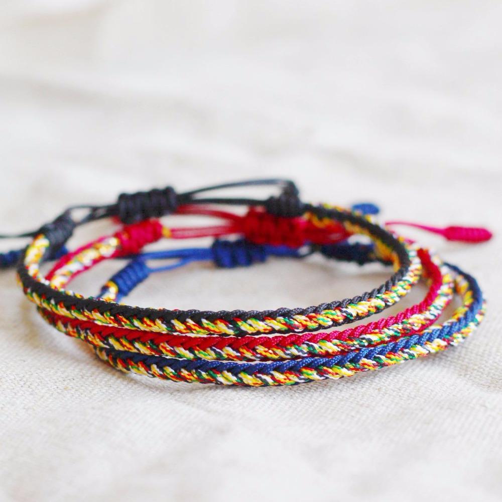 COMPASSION- 3Pc/Set Tibetan Hand Tied Lucky Knot Bracelets