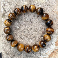 Thumbnail for CALM & PROTECT yourself with a Potent Tiger Eye & Lava Stone Mix Bracelet