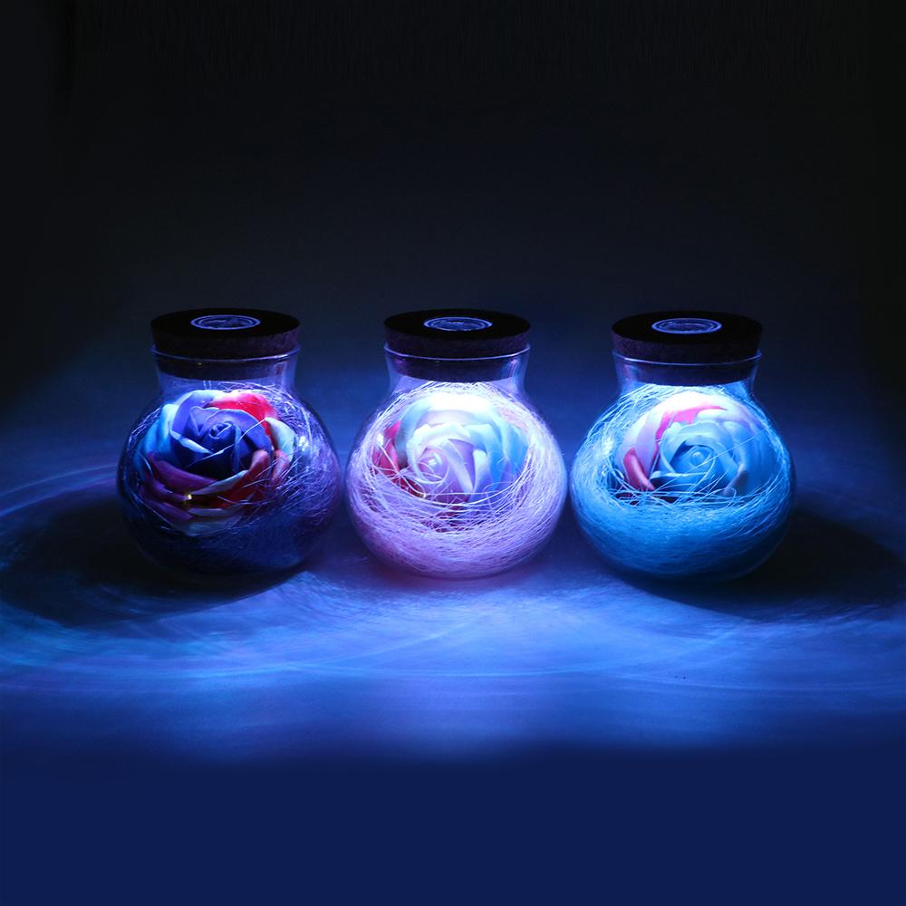 LED Creative Flower Bottle Light