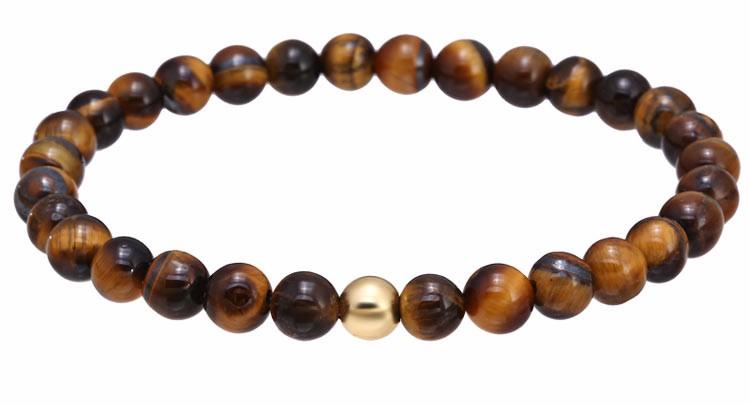 3 pc set of Men's Natural Stone Bracelets-Embrace Positivity!