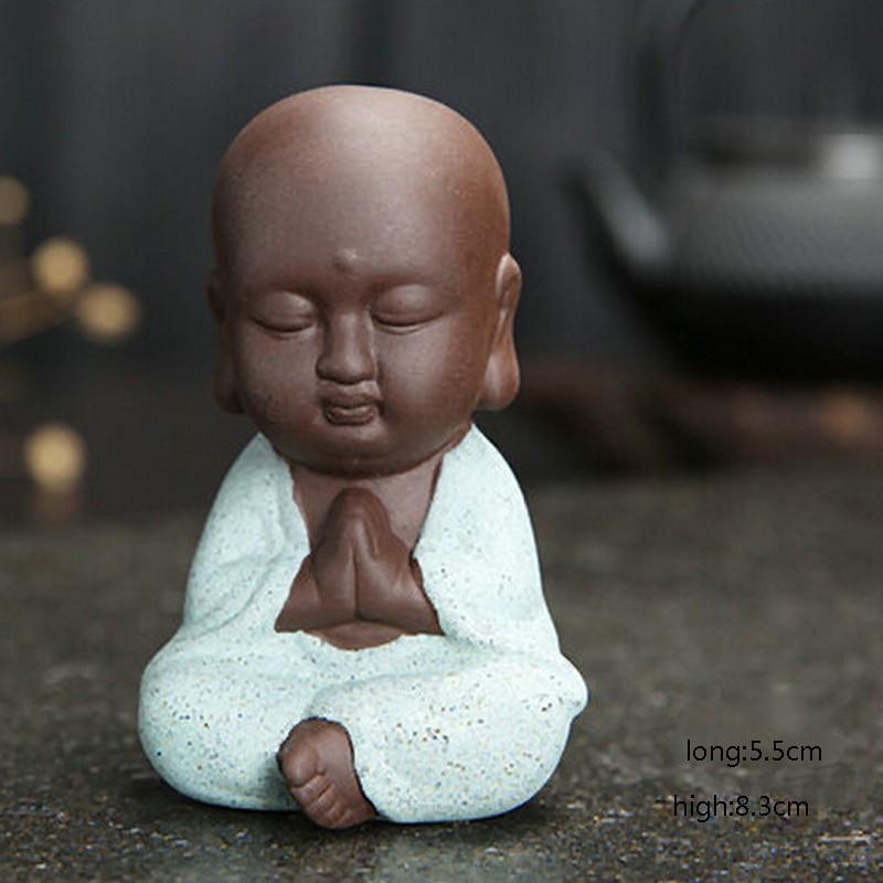 Hand Painted Buddha Tea Pet Miniature