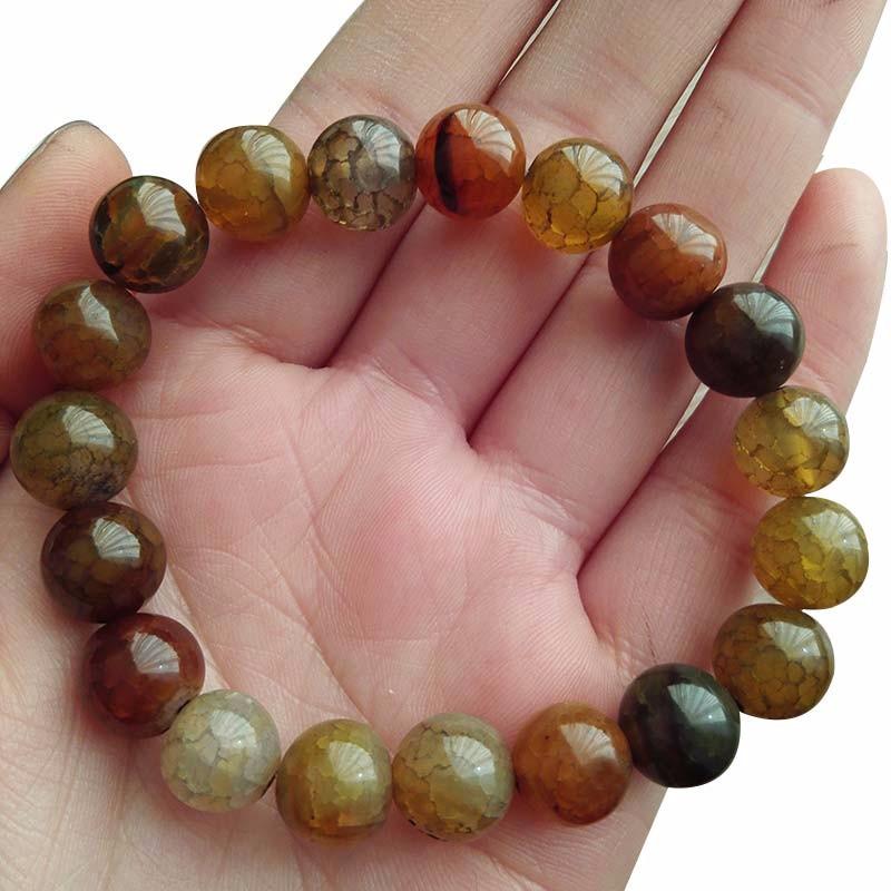 Glorious Natural Peacock Dragon Stone Healing Bracelet