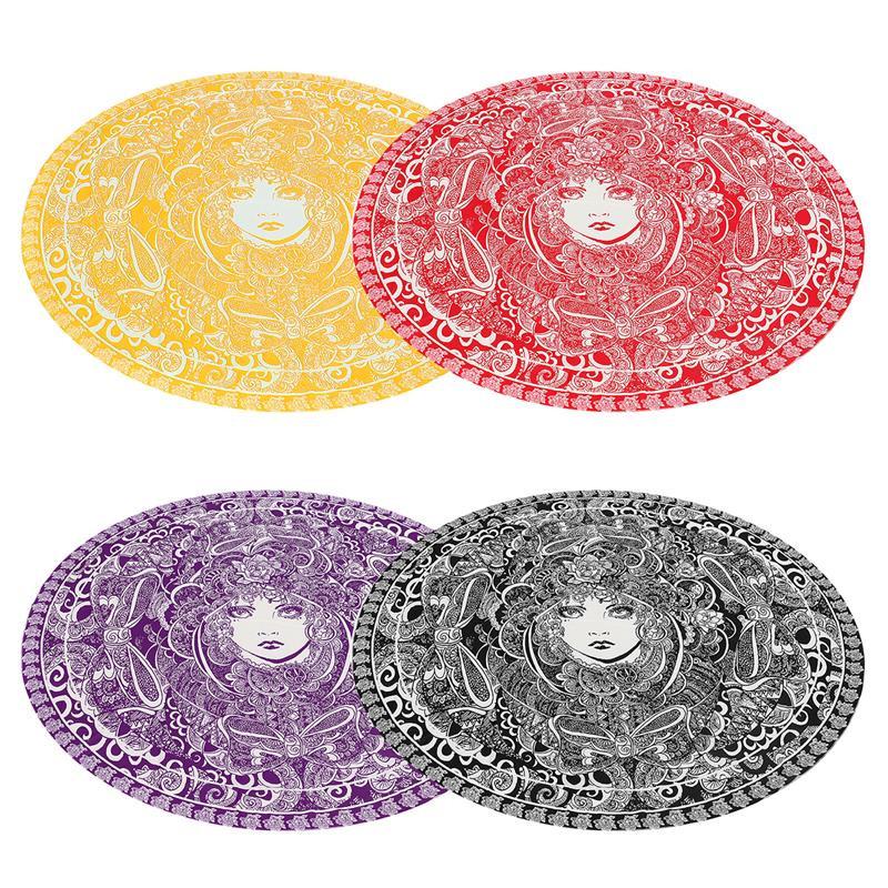 Rockin' 60's Boho Chick Mandala Yoga Tapestry- 4 Colors