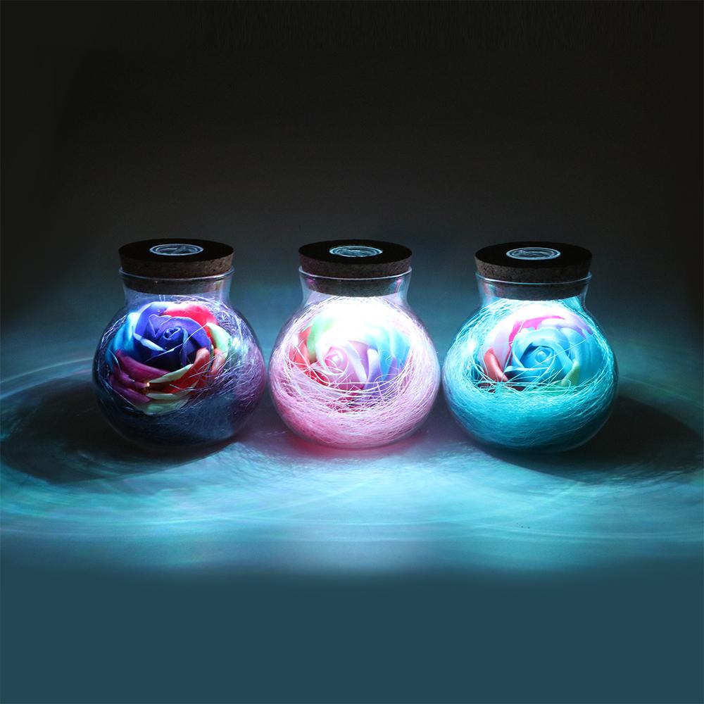 LED Creative Flower Bottle Light