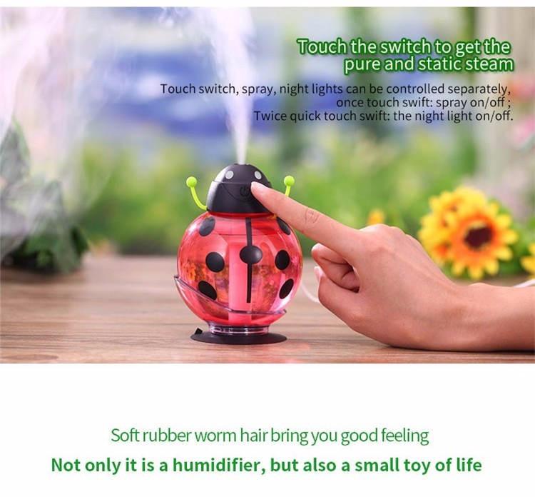 Cute Ladybug Car USB Humidifier Diffuser