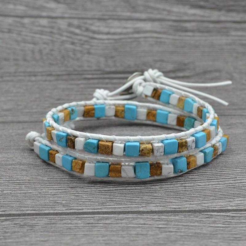 2 Strand Natural Agate Friendship Bracelets