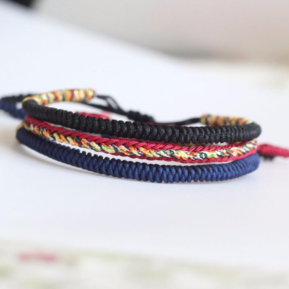 COMPASSION- 3Pc/Set Tibetan Hand Tied Lucky Knot Bracelets