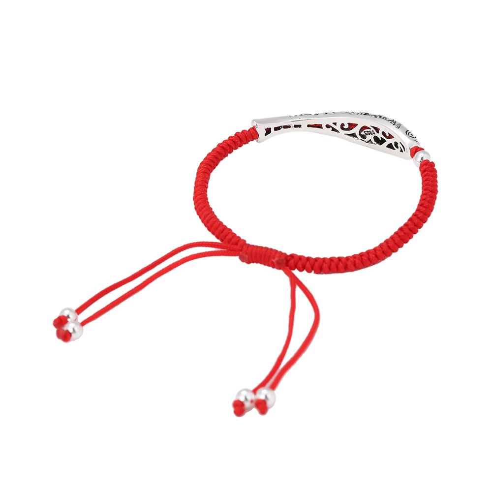 Lucky Red Rope &Sterling Silver KOI Fish LOTUS HAPPINESS Bracelet