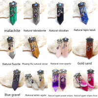 Thumbnail for Sword Stone Natural Healing Crystals Pendant Necklace