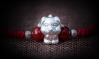 Thumbnail for 2022-The Year of the TIGER  ! Pure 999 Silver Chinese Zodiac Animal Red Rope bracelets