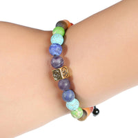 Thumbnail for Handmade 7 Chakra Tree of Life and Om Charm Bracelet