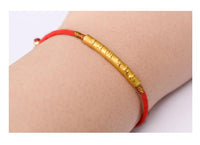 Thumbnail for 24 ct Gold Plated PURE SILVER Ethnic Tibetan 6 syllable OM charm Bracelet