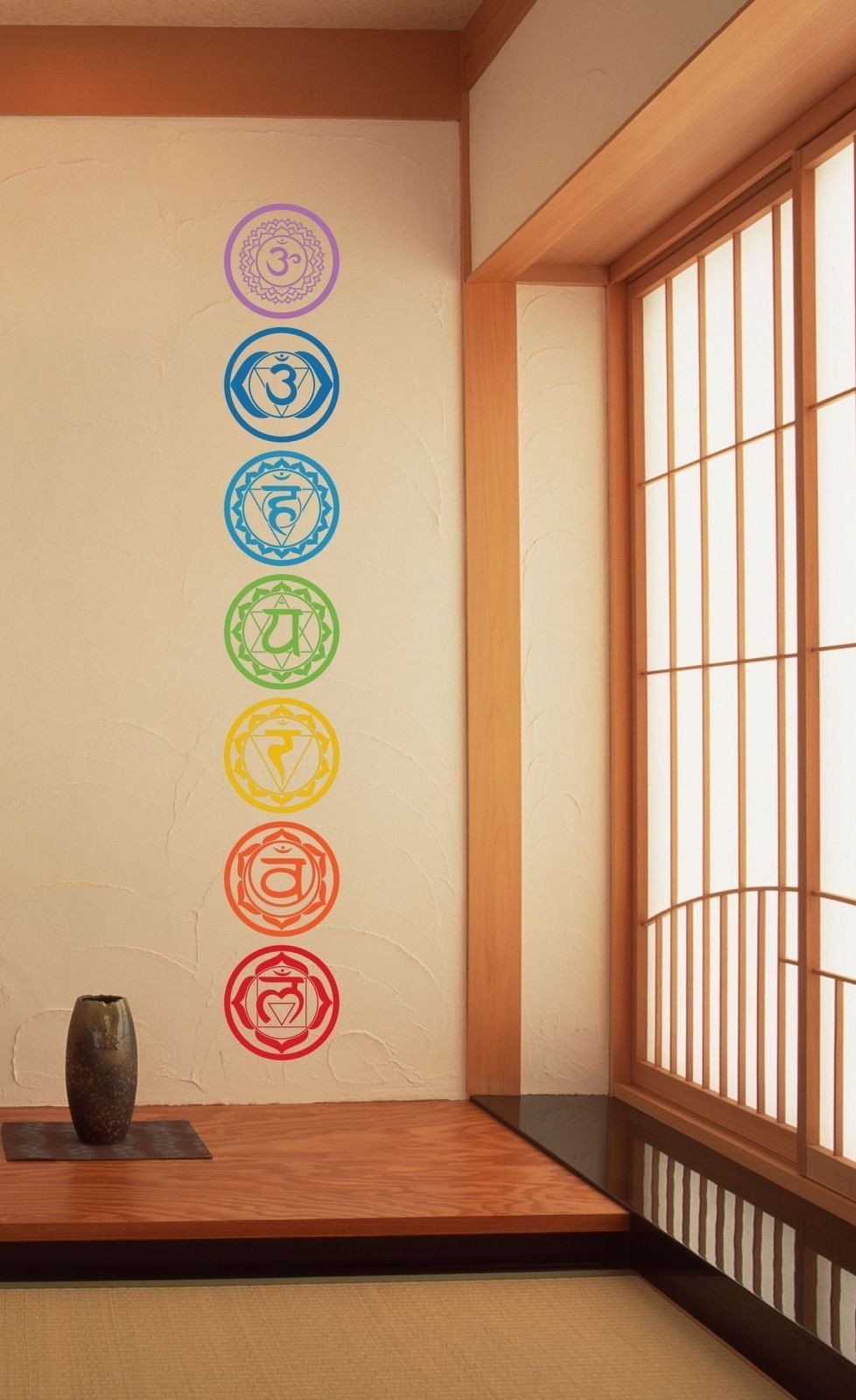 7 Chakra Vinyl Wall Stickers