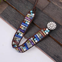 Thumbnail for Natural Stone Energy and Positivity Wrap Bracelet