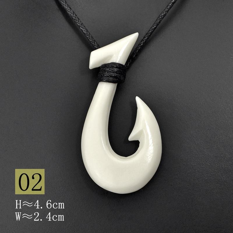 bone fish hook nz New Zealand Maori Tribal Style Hand Carved Bone 'HEI-MATAU'( Fish