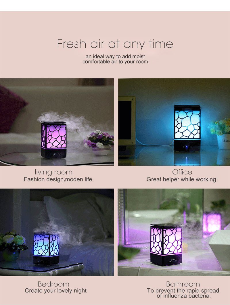 Ultrasonic  Water Cube Diffuser and Humidifier