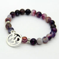 Thumbnail for Natural Purple Agate Bracelet