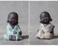 Thumbnail for Adorable Mini Monk Buddha Tea Pet Figurine