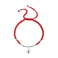 Thumbnail for Lucky Red Rope 925 Sterling Silver Bell HARMONY Bracelet