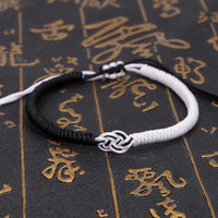 Thumbnail for Yin/Yang Buddhist Auspicious Endless Knot Symbol - 'TRUE BALANCE' Bracelet