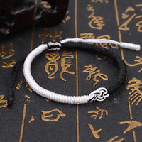 Thumbnail for Yin/Yang Buddhist Auspicious Endless Knot Symbol - 'TRUE BALANCE' Bracelet