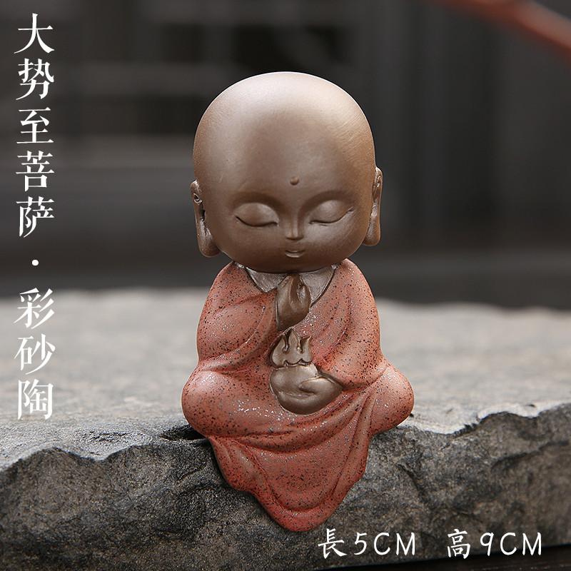 Quality Handmade Monk Tea Pet Figurine-Glazed & Matte