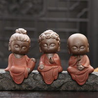 Thumbnail for Quality Handmade Monk Tea Pet Figurine-Glazed & Matte