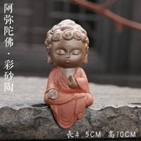 Thumbnail for Quality Handmade Monk Tea Pet Figurine-Glazed & Matte