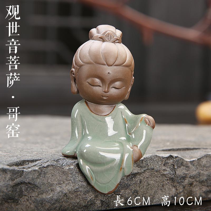 Quality Handmade Monk Tea Pet Figurine-Glazed & Matte