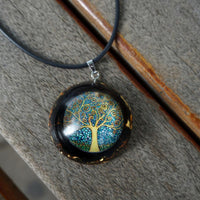 Thumbnail for #63-Handmade Black Tourmaline Tree of Life ' NEGATIVITY SHIELD' ORGONITE Pendant