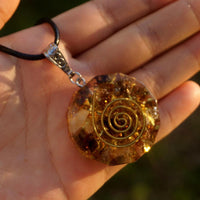 Thumbnail for 64-Handmade Smoky Quartz Crystal 'CALMNESS' ORGONITE Necklace