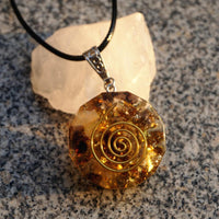 Thumbnail for 64-Handmade Smoky Quartz Crystal 'CALMNESS' ORGONITE Necklace