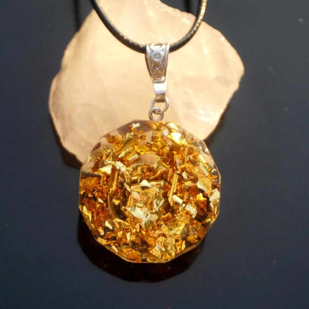 64-Handmade Smoky Quartz Crystal 'CALMNESS' ORGONITE Necklace