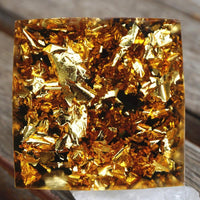 Thumbnail for #72-Handmade Clear Quartz & Obsidian Crystal Point 'VITAL ENERGY ' ORGONITE Pyramid